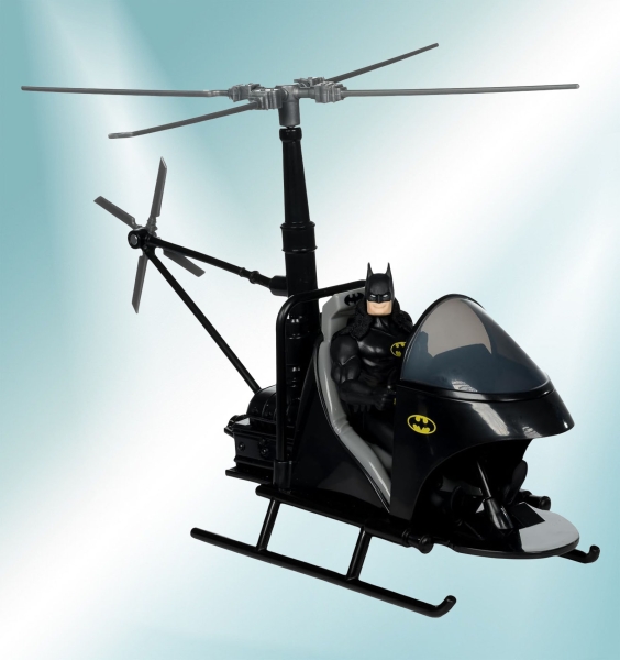 DC Super Powers Actionfiguren 3er Pack Batman, Bat-Copter & The Batwing (Gold Label) 13 cm